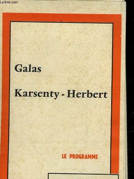 1 PROGRAMME - GALAS - KARSENTY - HEBERT -