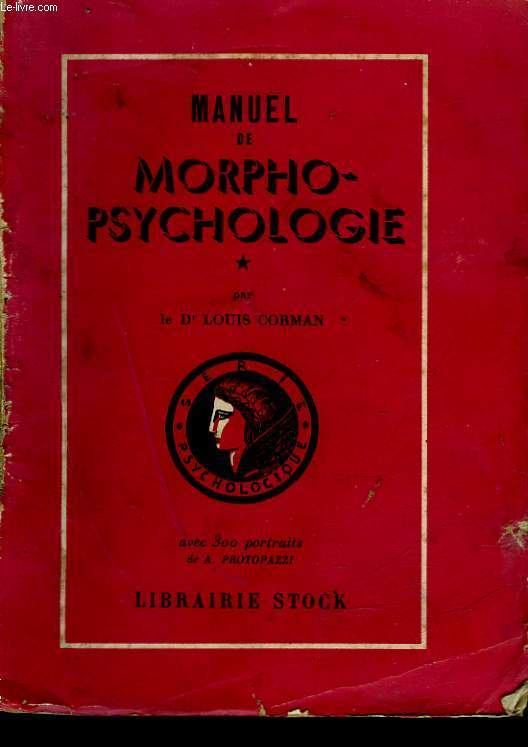 MANUEL DE MORPHO-PSYCHOLOGIE
