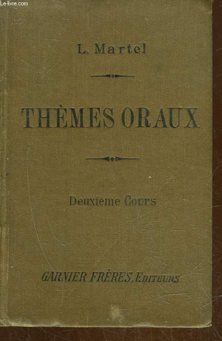 COURS DE THEMES ORAUX - 2 COURS