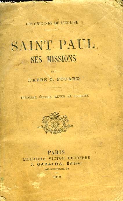 SAINT PAUL SES MISSIONS