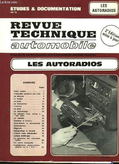 REVUE TECHNIQUE AUTOMOBILE - LES AUTORADIOQ