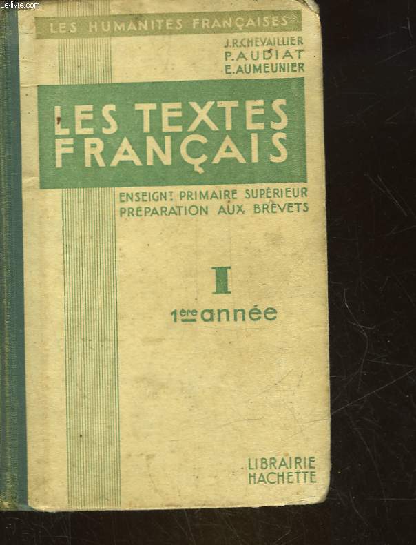 LES TEXTES FRANCAIS - 1 ANNEE