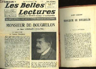 MONSIEUR DE BOUGRELON - LES BELLES LECTURES - 5 ANNEE - N152