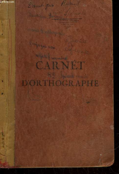 CARNET D'ORTHOGRAPHE