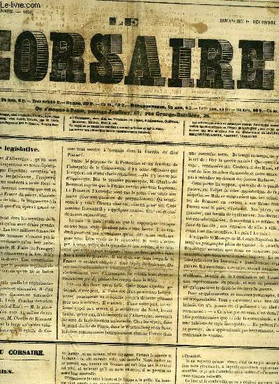 LE CORSAIRE - 28 ANNEE du 1 DECEMBRE 1850 AU 30 AVRIL 1851