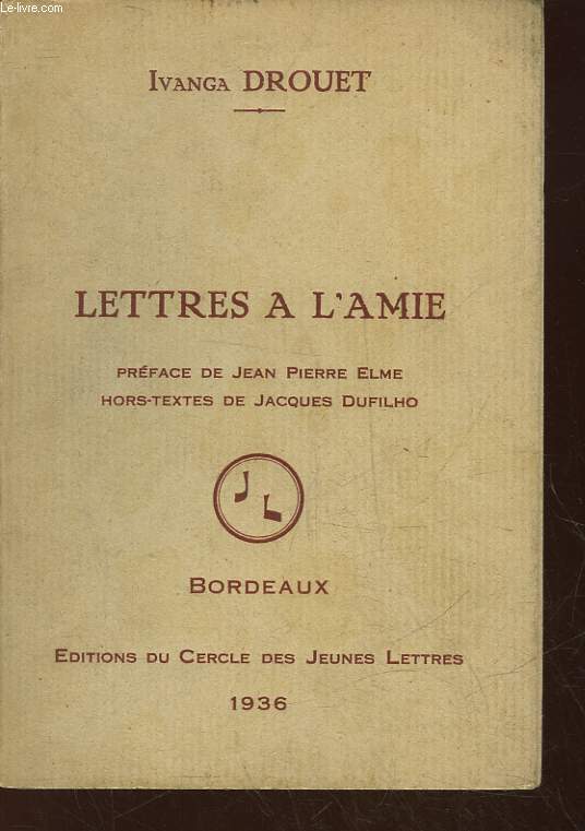 LETTRES A L'AMIE