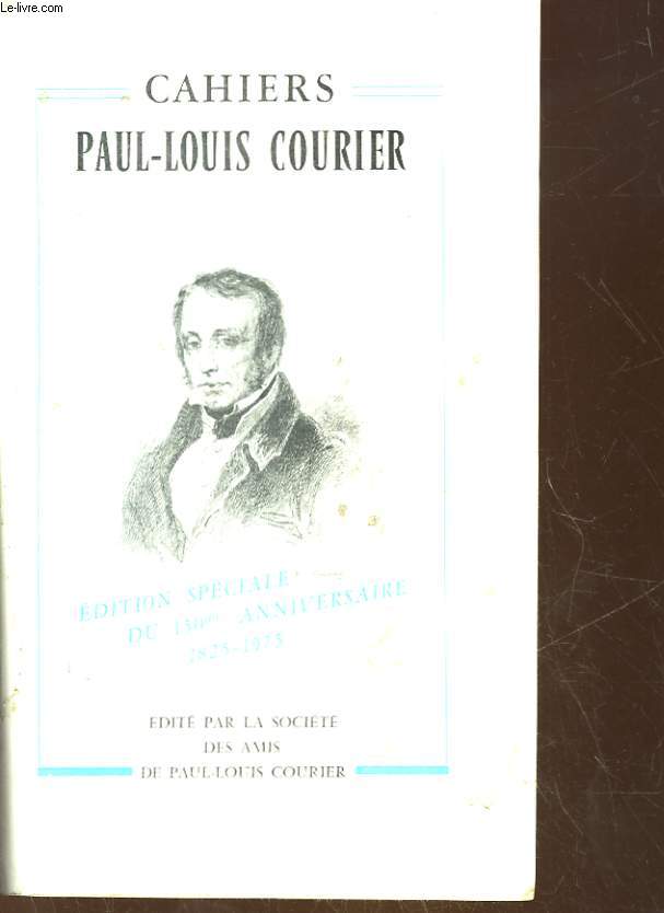 ACTUALITE DE PAUL-LOUIS COURIER