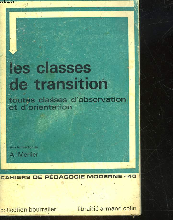 LES CLASSES DE TRANSITION - TOUTES CLASSES D'OBSERVATION ET D'ORIENTATION