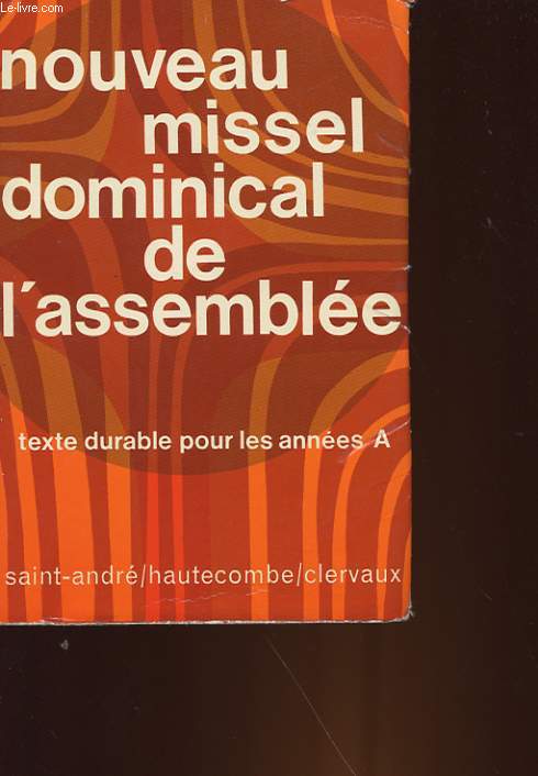 NOUVEAU MISSEL DOMINICAL DE L'ASSEMBLEE