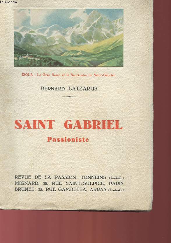 SAINT GABRIEL - PASSIONISTE