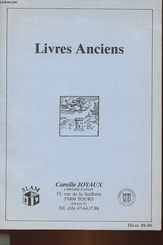 1 CATALOGUE DE VENTES AUX ENCHERES - LIVRES ANCIENS