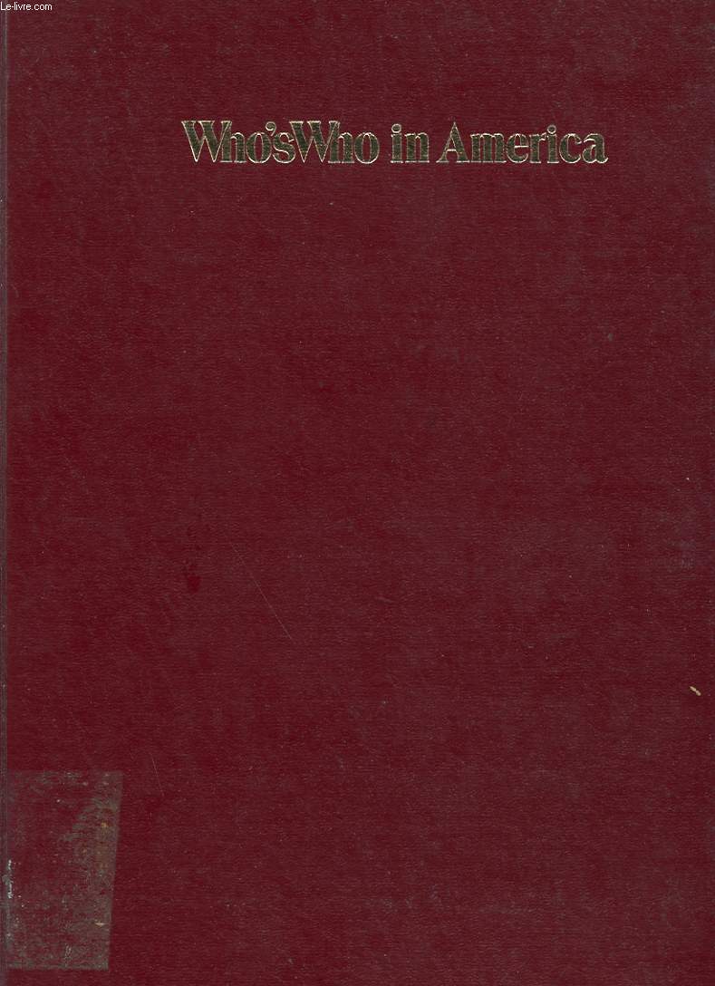 WHO'S WHO IN AMERICA - VOLUME 2