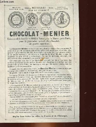PUBLICITE - CHOCOLAT MENIER