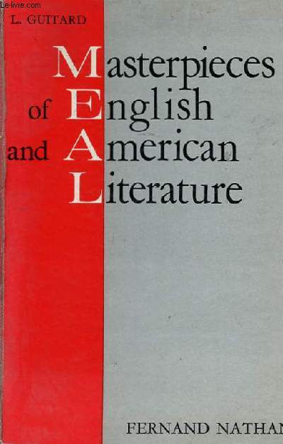 MASTERPIECES OF ENGLISH AND AMERICAN LITERATURE