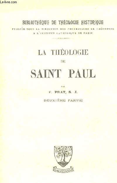 LA THEOLOGIE DE SAINT PAUL TOME 2