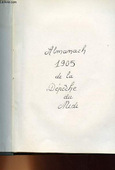 ALMANACH 1905 DE LA DEPECHE DU MIDI