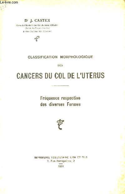 CLASSIFICATION MORPHOLOGIQUE DES CANCERS DU COL DE L'UTERUS
