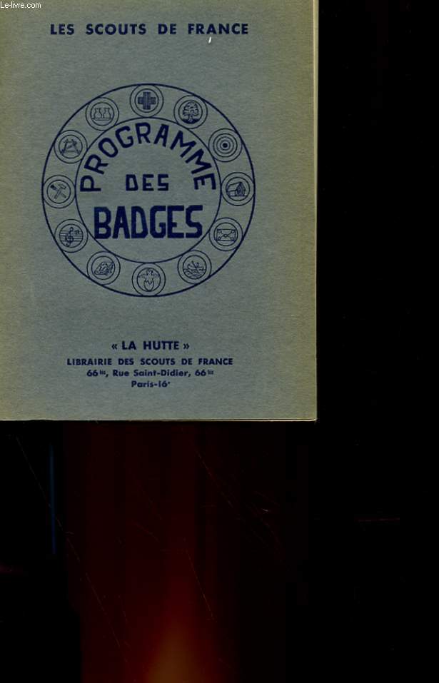 PROGRAMME DES BADGES - EDITION OFFICIELLE 1934