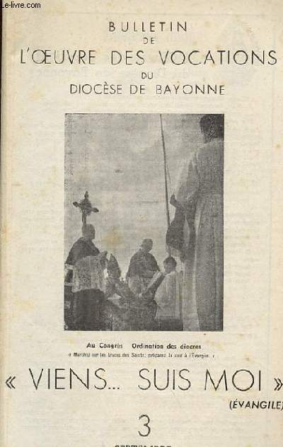 BULLETIN DE L'OEUVRE DES VOCATIONS DU DIOCESE DE BAYONNE