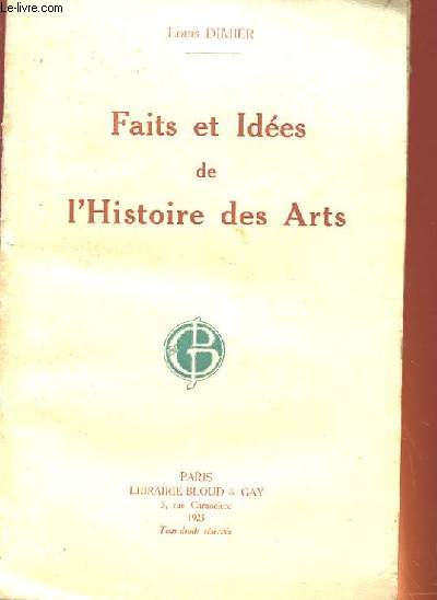 FAITES ET IDEES DE L'HISTOIRE DES ARTS