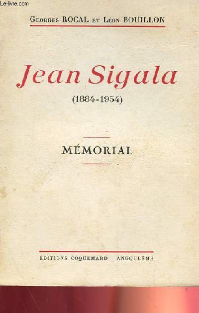 JEAN SIGALA, MEMORIAL