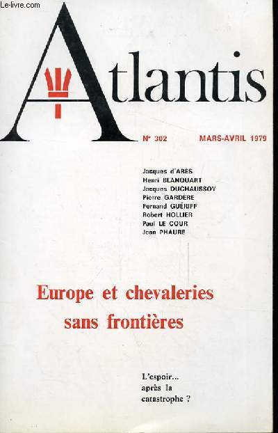 ATLANTIS N302 - EUROPE ET CHEVALERIES SANS FRONTIERES