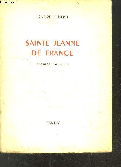 SAIBTE JEANNE DE FRANCE- DUCHESSE DE BERRY