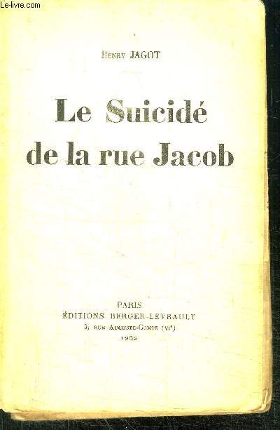 LE SUICIDE DE LA RUE JACOB
