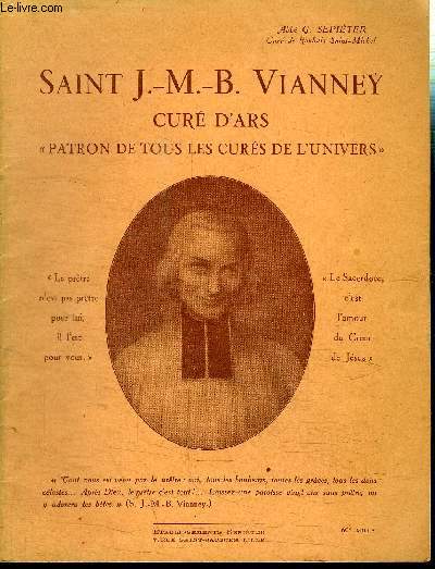 SAINT J.-M.-B. VIANNEY CURE D'ARS 