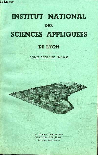 INSTITUT NATIONAL DES SCIENCES APPLIQUEES DE LYON