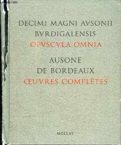 AUSONE DE BORDEAUX - OEUVRES COMPLETES - CD INCLUS