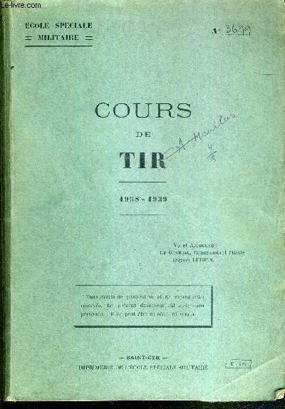 COURS DE TITRE 1938-1939 - N3699