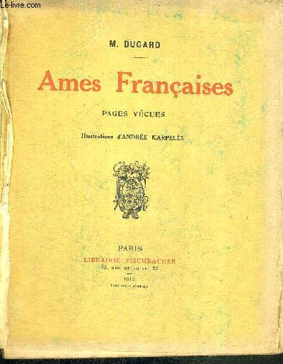 AMES FRANCAISES - PAGES VECUES