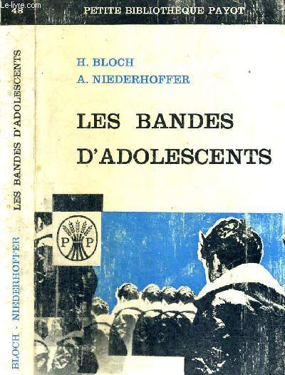 LES BANDES D'ADOLESCENTS - N48 - COLLECTION SCIENCE DE L'HOMME