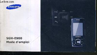 MODE D'EMPLOI SGH-E900 SAMSUNG