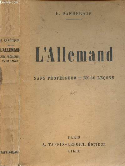 L'ALLEMAND SANS PROFESSEUR - EN 50 LECONS
