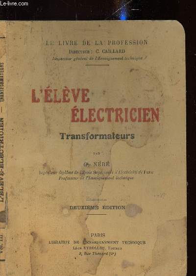 L ELEVE ELECTRICIEN - TRANSFORMATEURS