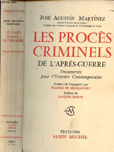 LES PROCES CRIMINELS DE L APRES GUERRE