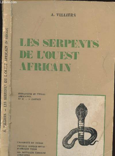 LES SERPENTS DE L OUEST AFRICAIN
