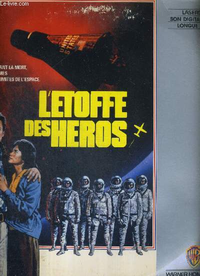 1 DOUBLE LASERDISC - L'ETOFFE DES HEROS - UN FILM DE PHILIP KAUFMAN - AVEC FRED WARD / SCOTT GLENN / DENNIS QUAID / ED HARRIS