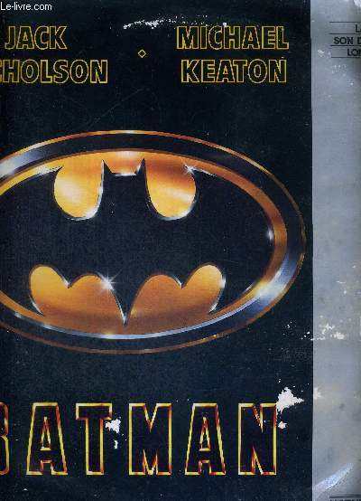 1 DOUBLE LASERDISC - BATMAN - UN FILM DE TIM BURTON - AVEC JACK NICHOLSON ET MICHAEL KEATON