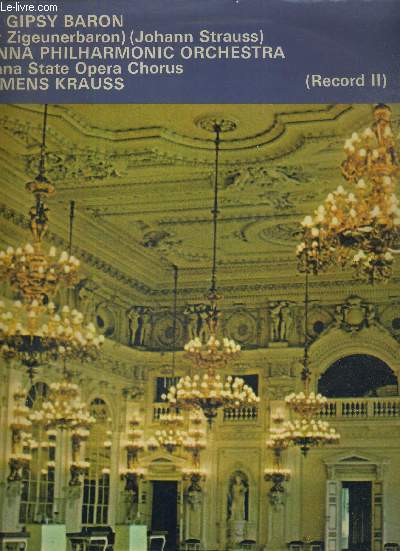 1 DISQUE AUDIO 33 TOURS - THE GIPSY BARON - VIENNA PHILHARMONIC ORCHESTRA (RECORD II)