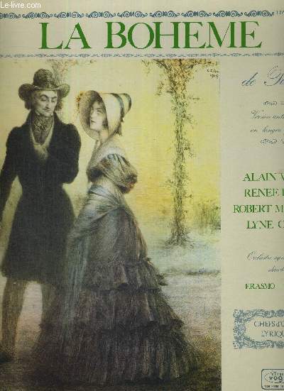 1 DISQUE AUDIO 33 TOURS - LA BOHEME - DE PUCCINI - Version anthologique en langue franaise - Carmen (Bizet) / les pecheurs de perles (Bizet) / Faust (Gounod) / Mireille (Gounod) / Werther (Massenet) / Madame Butterfly (Puccini) / Sigurd (Reyer)...