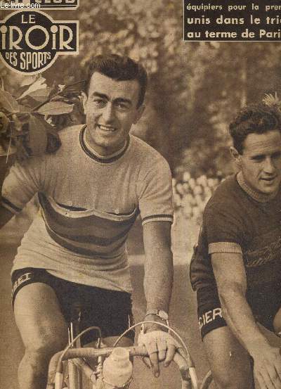 BUT CLUB - LE MIROIR DES SPORTS - N 483 - 11 octobre 1954 / Scodeller et Bobet quipiers pour la 1ere fois, unis dans le triomphe au terme de Paris-Tours / Hocine Khalfi et Charles Colin remportent de brillant succs ...