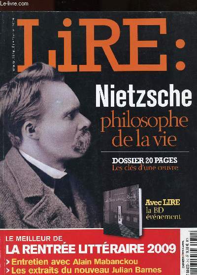 Lire - N372 - Fvrier 2009 / Sommaire : Nietzsche : philosophe de la vie - L