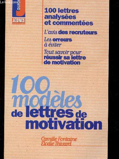 100 modles de lettres de motivation