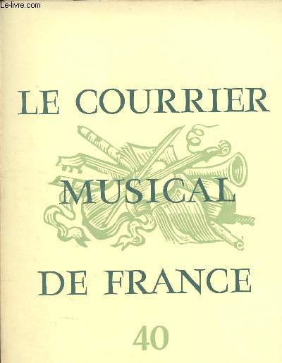 Le courrier musical de France N40
