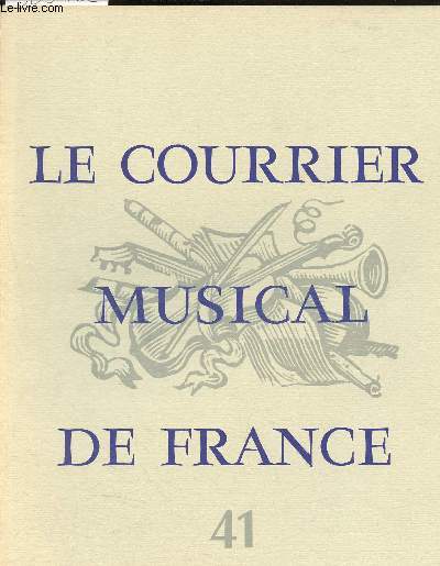 Le courrier musical de France N41