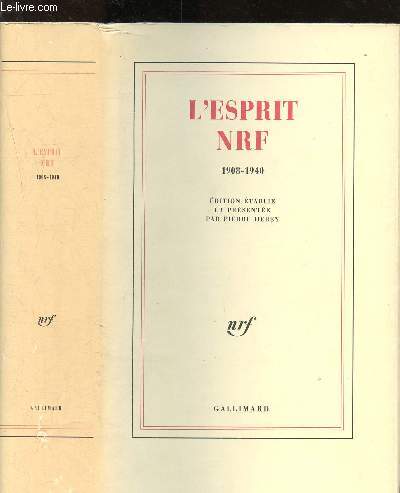 L'esprit NRF 1908-1940