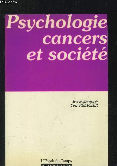 Psychologie cancers et soci